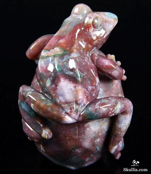 Ocean Jasper Frog Figurine